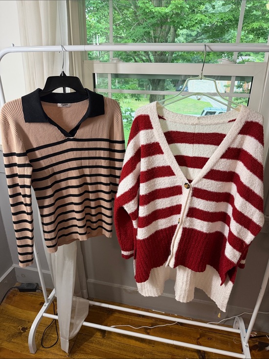 Amazon Sweaters - Lot of 2 Striped sweaters - size xl